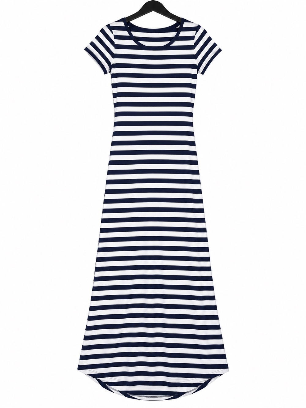Polo by Ralph Lauren Navy and White Striped Maxi Dress